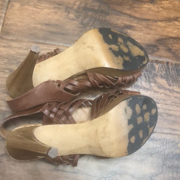 Libby Edelman Leather platform heels - Picture 3 of 5